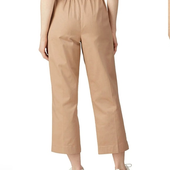 Mira Mikati Boho Khaki Pleaded Cropped Cotton Pants Size EU 36 (2/4) Coastal - Picture 3 of 11